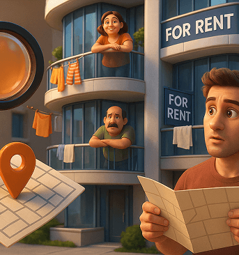Interactive property search on mobile